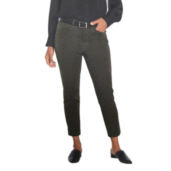Banana Republic Slim Ankle Crop Pants Women's Size 4 Olive Green Stretch NEW NWT - Picture 1 of 16